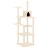 Rascador para gatos con postes de sisal crema 153