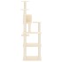 Rascador para gatos con postes de sisal crema 153