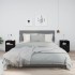 Mesitas de noche 2 uds madera maciza de pino negro 40x34x55
