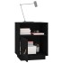 Mesitas de noche 2 uds madera maciza de pino negro 40x34x55