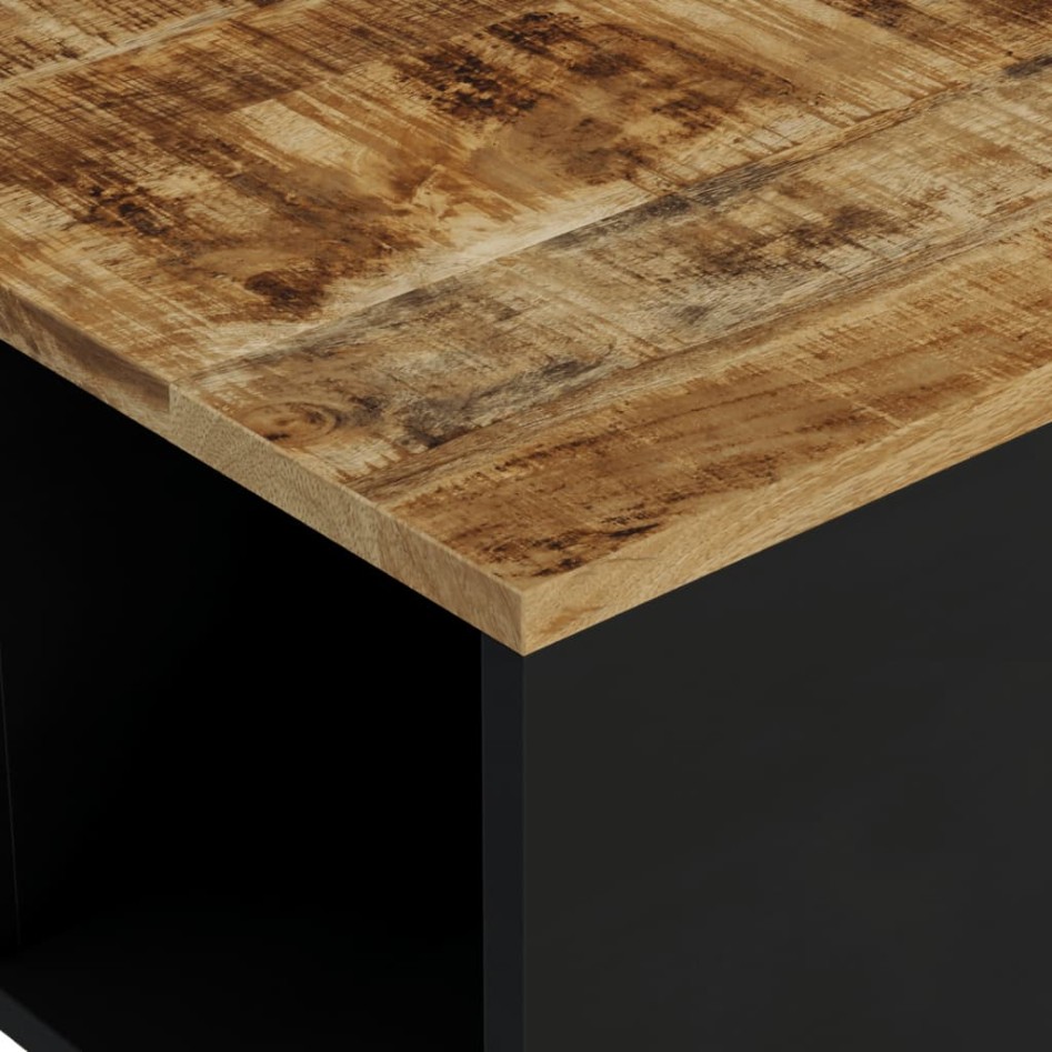 Mesa de centro de madera maciza mango 60x50x35