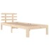 Estructura de cama sin colchón madera maciza 90x200