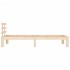 Estructura de cama sin colchón madera maciza 90x200