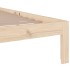 Estructura de cama sin colchón madera maciza 90x200