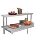 Estante para mesa de trabajo de acero inoxidable 120x30x35