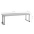 Estante para mesa de trabajo de acero inoxidable 120x30x35