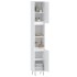 Armario de baño madera contrachapada blanco 30x30x190