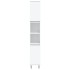 Armario de baño madera contrachapada blanco 30x30x190
