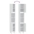 Armario de baño madera contrachapada blanco 30x30x190