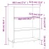 Estantería madera de ingeniería blanco 69,5x32,5x90