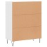 Aparador de madera de ingeniería blanco 69,5x34x90