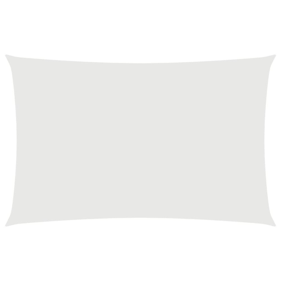Toldo de vela rectangular tela Oxford blanco 4x7