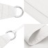 Toldo de vela rectangular tela Oxford blanco 4x7