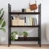 Estante pared madera roble tratada marrón oscuro 80x50x(2-6)