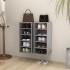 Muebles zapateros 2uds contrachapado gris hormigón
