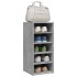 Muebles zapateros 2uds contrachapado gris hormigón