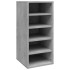 Muebles zapateros 2uds contrachapado gris hormigón