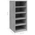 Muebles zapateros 2uds contrachapado gris hormigón