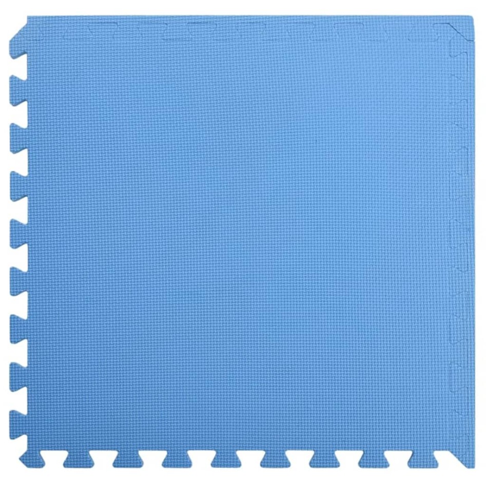 Alfombrillas de goma EVA azul 12 uds 4,32