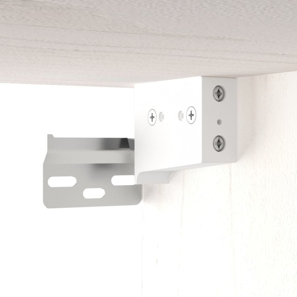 Armario de pared de madera maciza de pino blanco 60x30x35