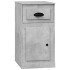 Armario auxiliar y cajón madera contrachapada gris 40x50x75
