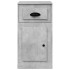 Armario auxiliar y cajón madera contrachapada gris 40x50x75
