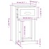 Armario auxiliar y cajón madera contrachapada gris 40x50x75