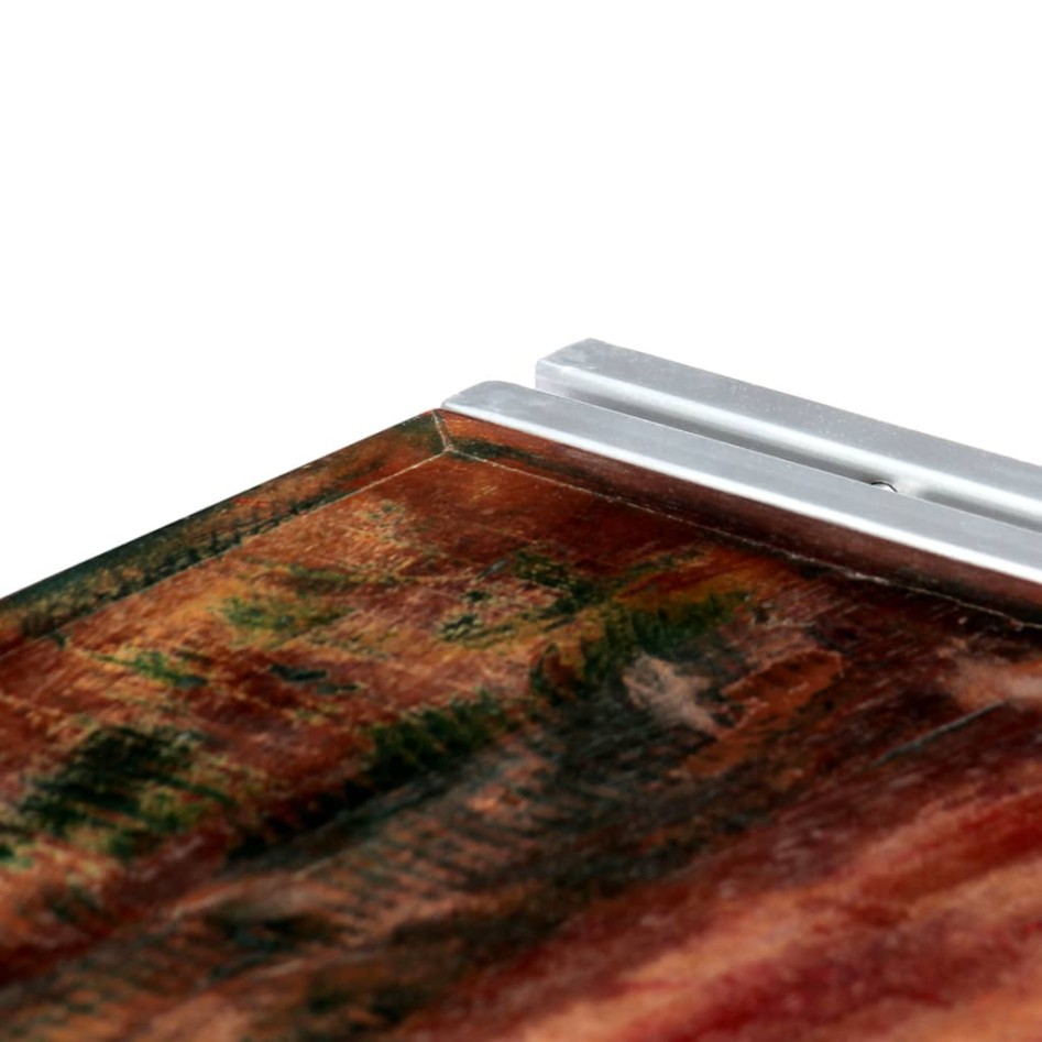 Mesa de centro de madera maciza reciclada 120x60x35