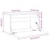 Armario de pared de madera maciza de pino 60x30x35