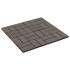 Baldosas para porche de WPC 30x30 cm 1 m² marrón oscuro 11