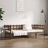 Sofá cama sin colchón madera maciza pino marrón miel 80x200