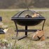 RedFire Brasero Atlanta acero negro 51 cm