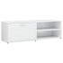 Mueble TV madera contrachapada blanco brillante 120x34x37