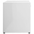 Mueble TV madera contrachapada blanco brillante 120x34x37