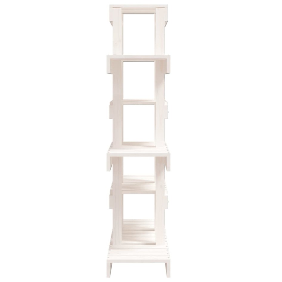 Soporte para plantas madera maciza pino blanco 85x25x109,5