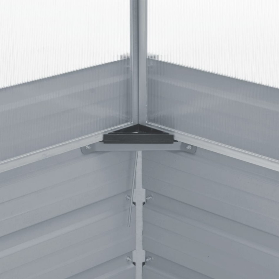 Invernadero de acero galvanizado verde 100x100x77