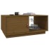 Mesa de centro madera maciza de pino marrón miel 80x50x35,5