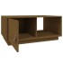 Mesa de centro madera maciza de pino marrón miel 80x50x35,5