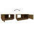 Mesa de centro madera maciza de pino marrón miel 80x50x35,5