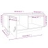 Mesa de centro madera maciza de pino marrón miel 80x50x35,5