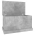 Baúl almacenaje madera contrachapada gris hormigón 70x40x38