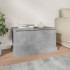 Baúl almacenaje madera contrachapada gris hormigón 70x40x38