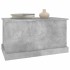 Baúl almacenaje madera contrachapada gris hormigón 70x40x38