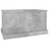Baúl almacenaje madera contrachapada gris hormigón 70x40x38
