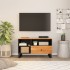 Mueble de TV madera acacia y madera de ingeniería 80x33x46