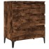 Aparador madera contrachapada color roble ahumado 60x35x70