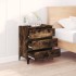 Aparador madera contrachapada color roble ahumado 60x35x70