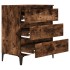Aparador madera contrachapada color roble ahumado 60x35x70