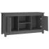 Mueble de TV de madera maciza de pino gris 103x36,5x52