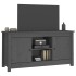 Mueble de TV de madera maciza de pino gris 103x36,5x52